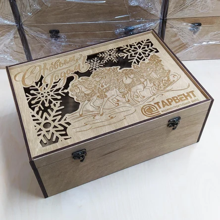 Коробка шкатулка с фурнитурой 30х21х10см