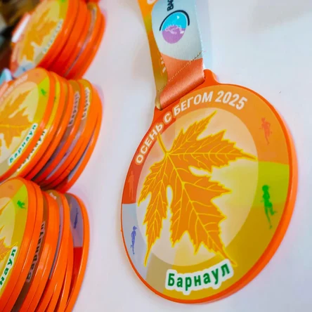 Яркие металлические медали с УФ печатью